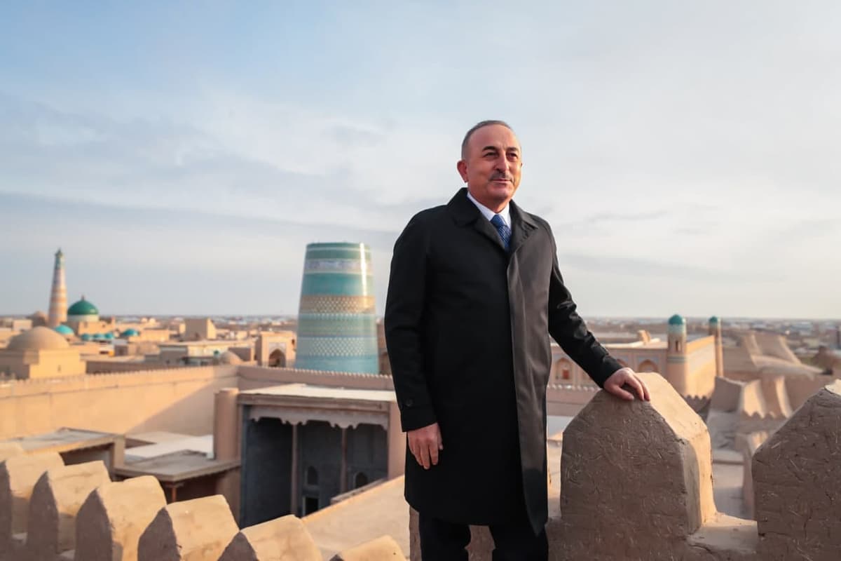 Turkish Foreign Minister visits Khiva, Bukhara and Samarkand
