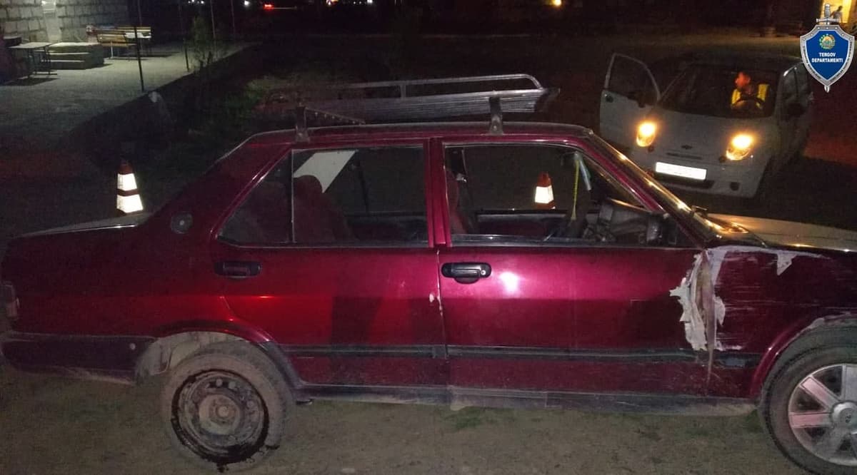 Jizzaxning bir tumanidan o‘g‘irlangan avtomashina ikkinchi tumanidan shikastlangan holda topildi