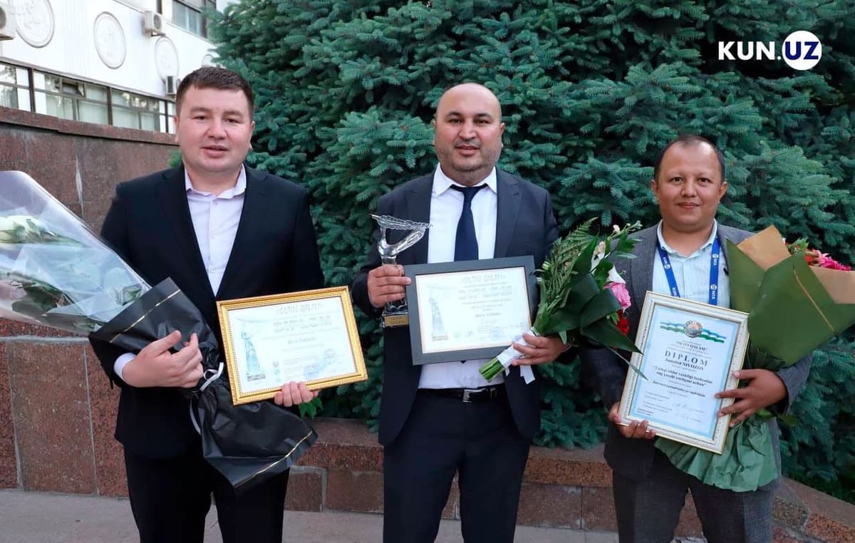 Three Kun.uz journalists become award winners of “Oltin qalam” competition