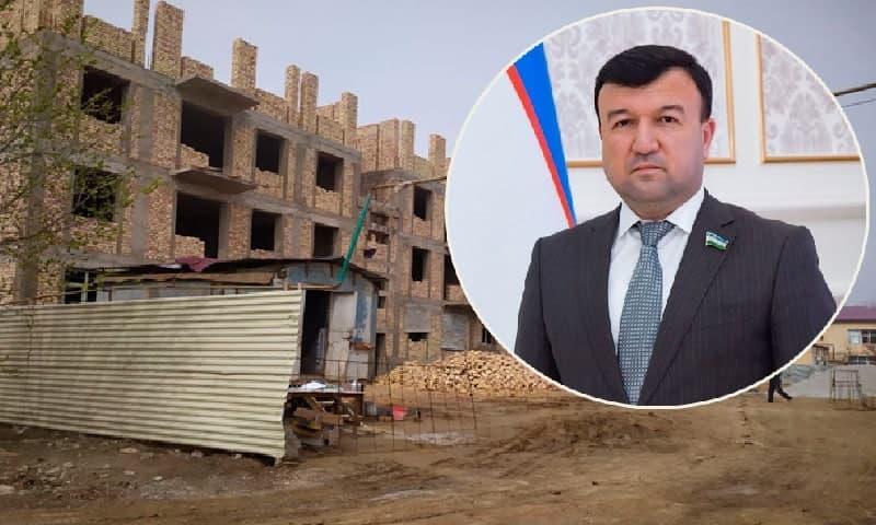 Новый хоким Кызылтепинского района Улугбек Файзиев незаконно осуществлял строительство в Навои