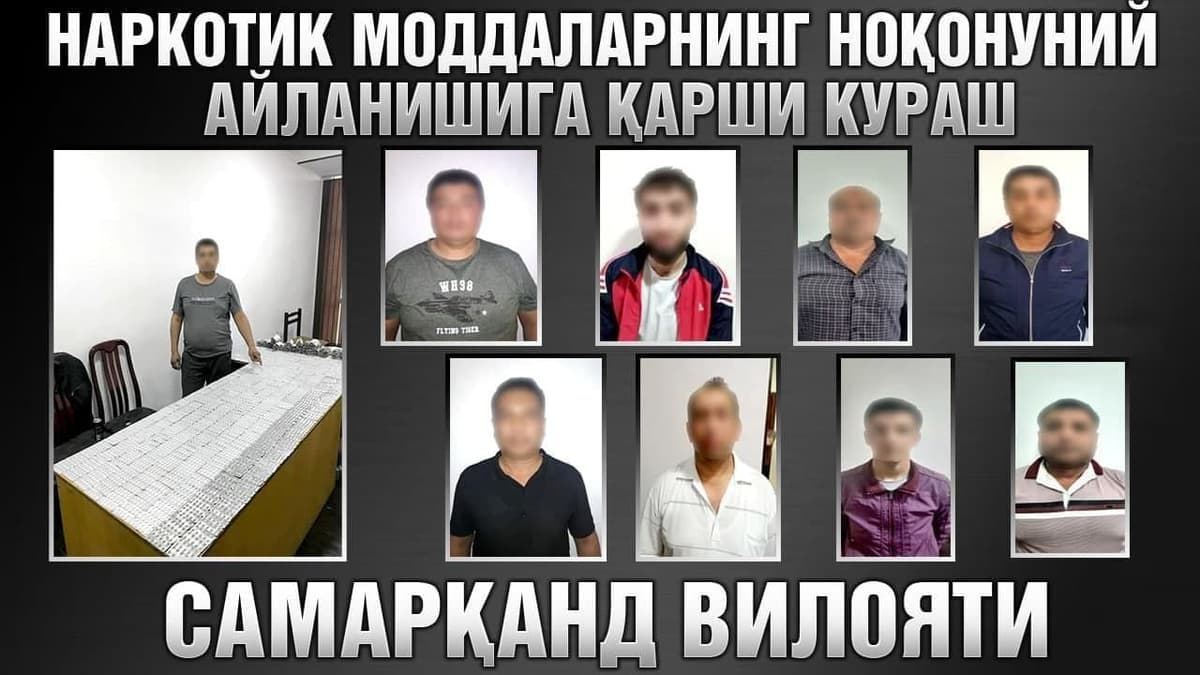 Самарқандда йирик миқдордаги психотроп таблеткалар ушланди