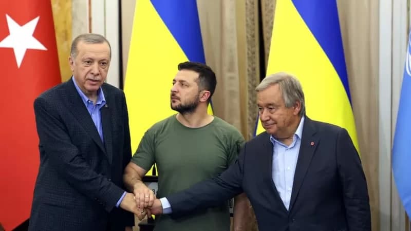 «Anqara Ukraina tomonda» – Erdo‘g‘an, Zelenskiy va Guterrish Lvivda nimalarni gaplashdi?