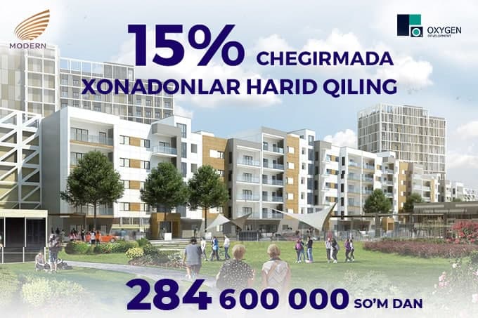 Endi xonadonlarni 284.600.000 sömdan boşlab xarid qiling