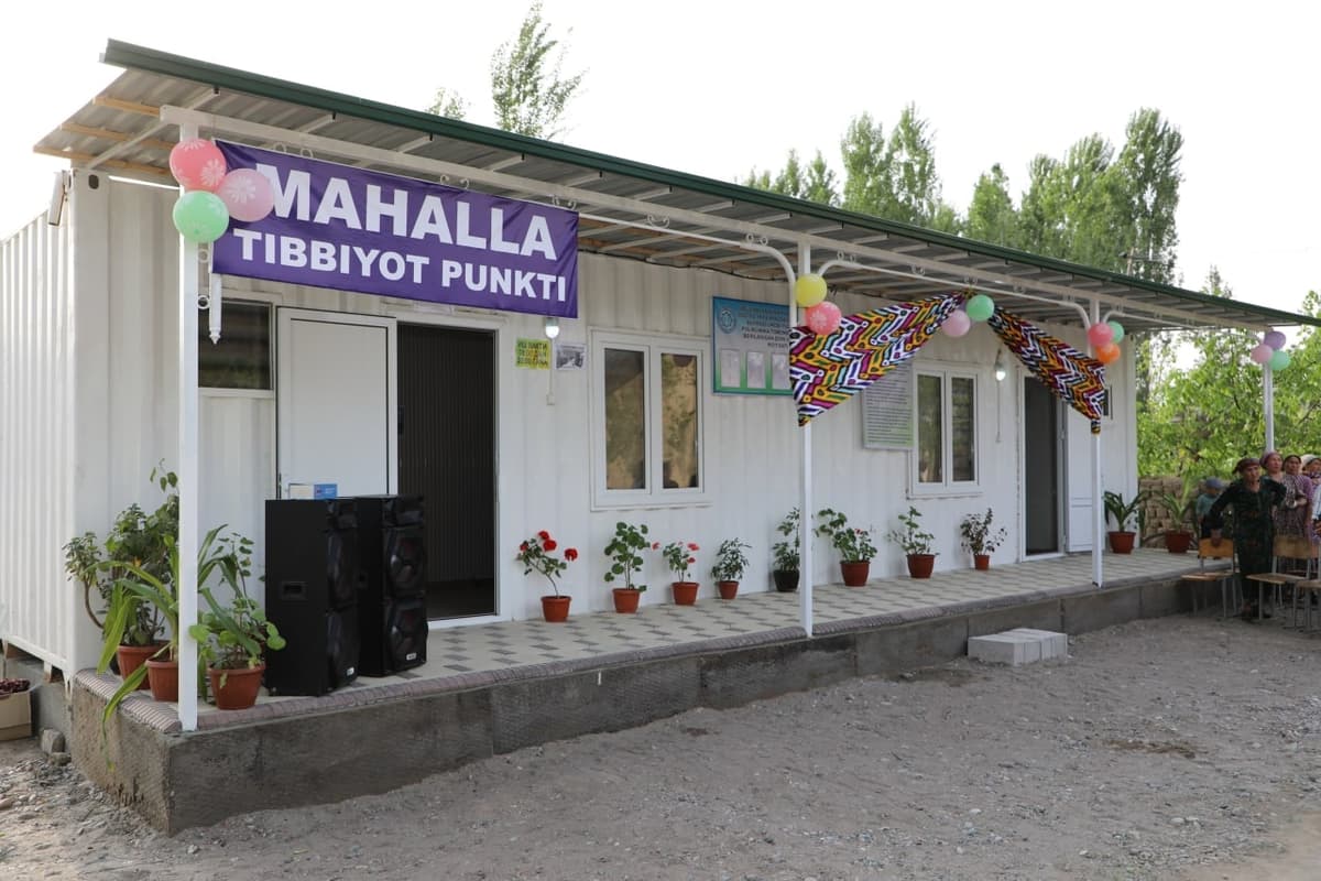 Xorazmda 70 ta mahallada tibbiyot punktini tashkil etish uchun maxsus konteynerlar o‘rnatiladi