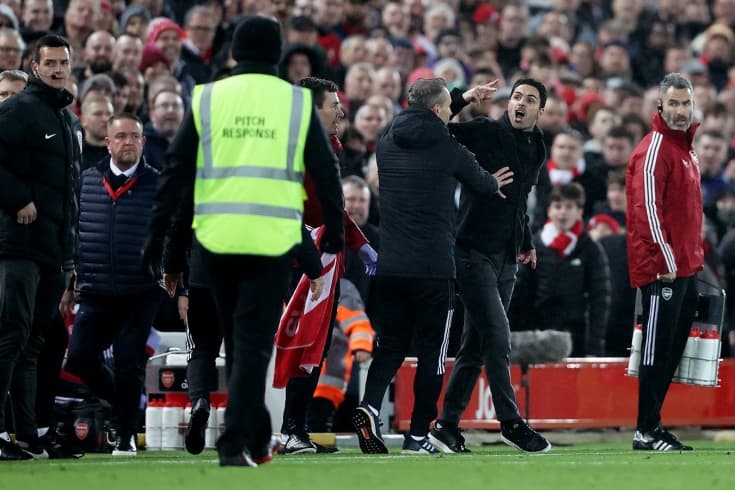 «Arsenal» 4 gol o‘tkazdi va to‘rtlikka kirolmadi, Klopp va Arteta janjallashdi (video)