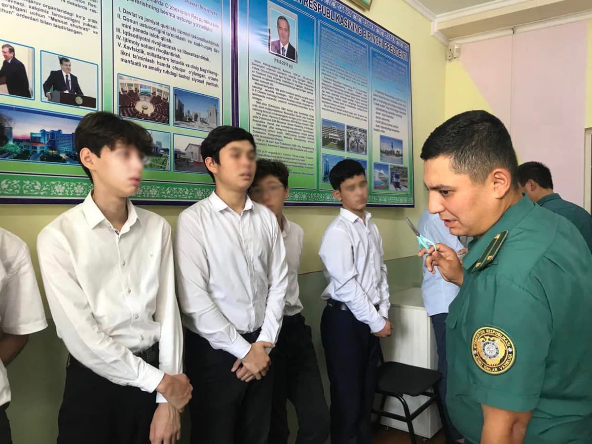 Police department comments on inspection of students in school No. 142