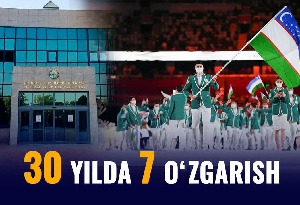 Bu yettinchisi bo‘ldi. O‘zbekistonda sport sohasidagi boshqaruv organi yana o‘zgardi