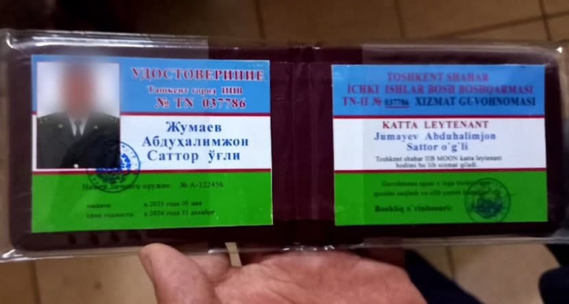 Samarqandda qashqadaryolik soxta ichki ishlar xodimi ushlandi