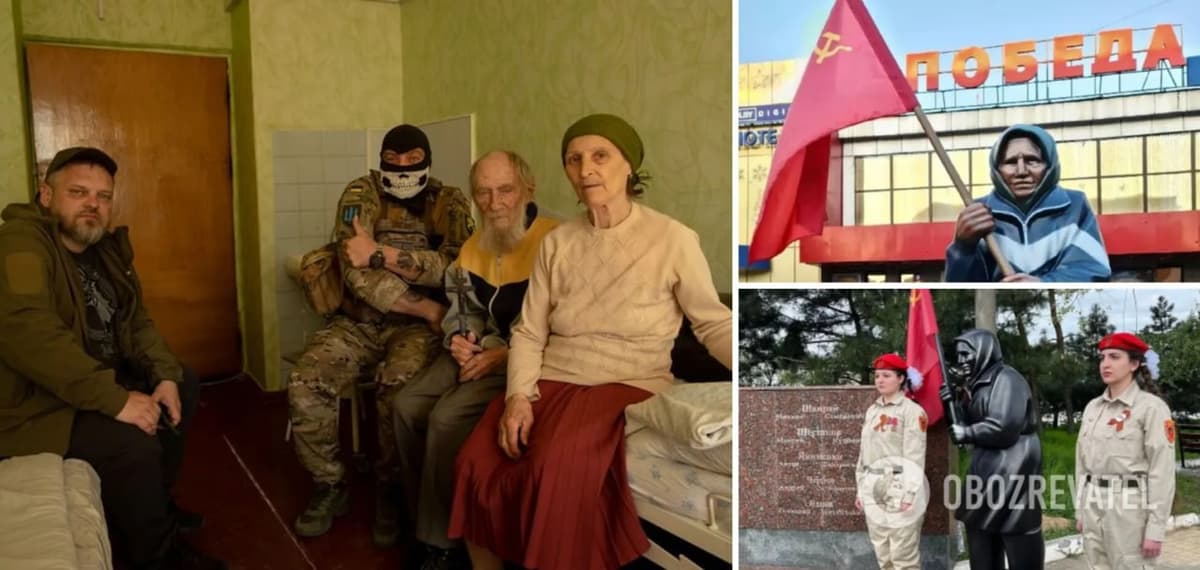 В дом известной бабушки с красным флагом попал российский снаряд. Сейчас она в больнице