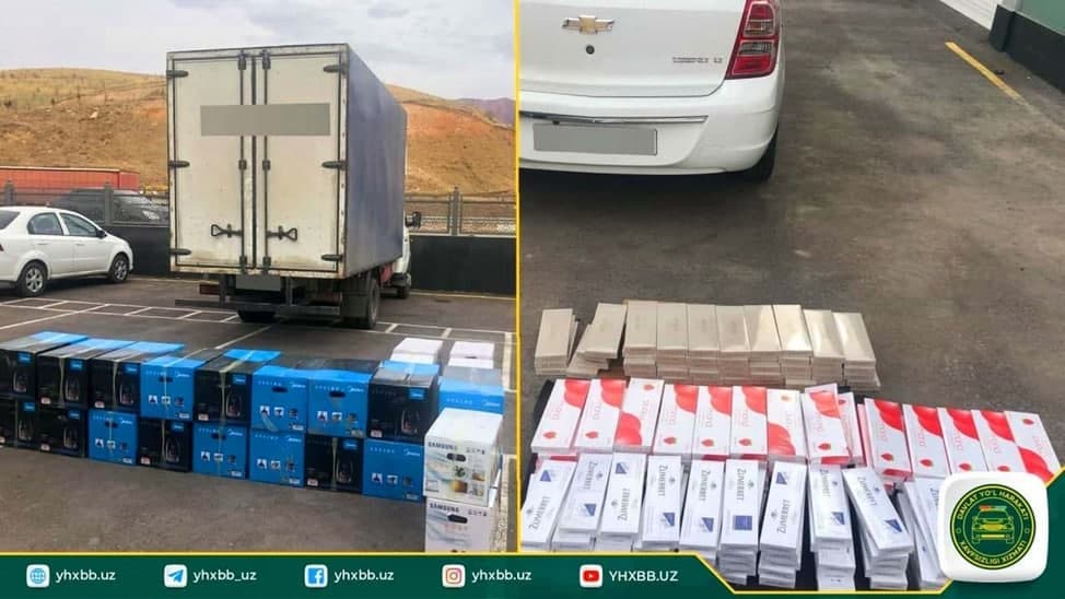 Toshkent viloyatiga olib kirilayotgan noqonuniy tovarlar to‘xtatib qolindi