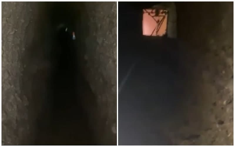 Law enforcement bodies discover a tunnel connecting two houses between Kyrgyzstan and Uzbekistan in Kara-Suu