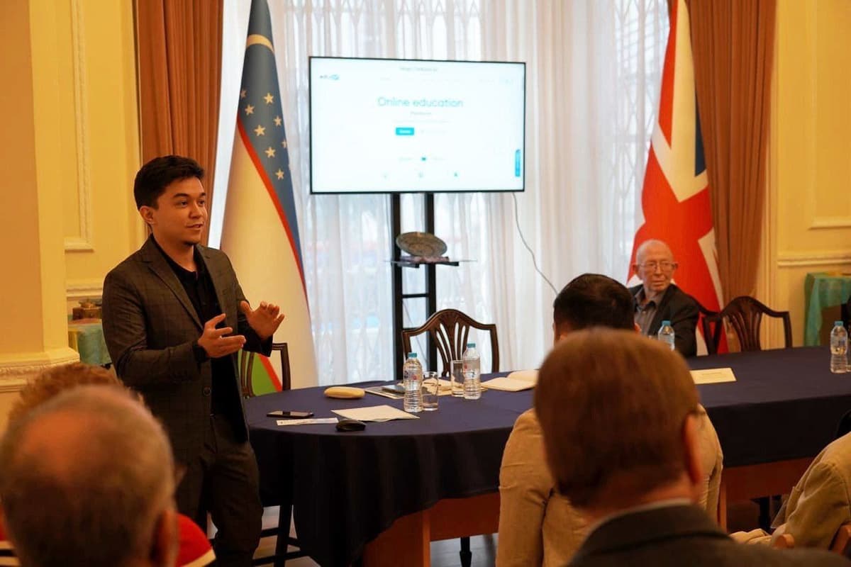 EduOn ва KioTech лойиҳалари британиялик ишбилармонларга тақдимот қилинди