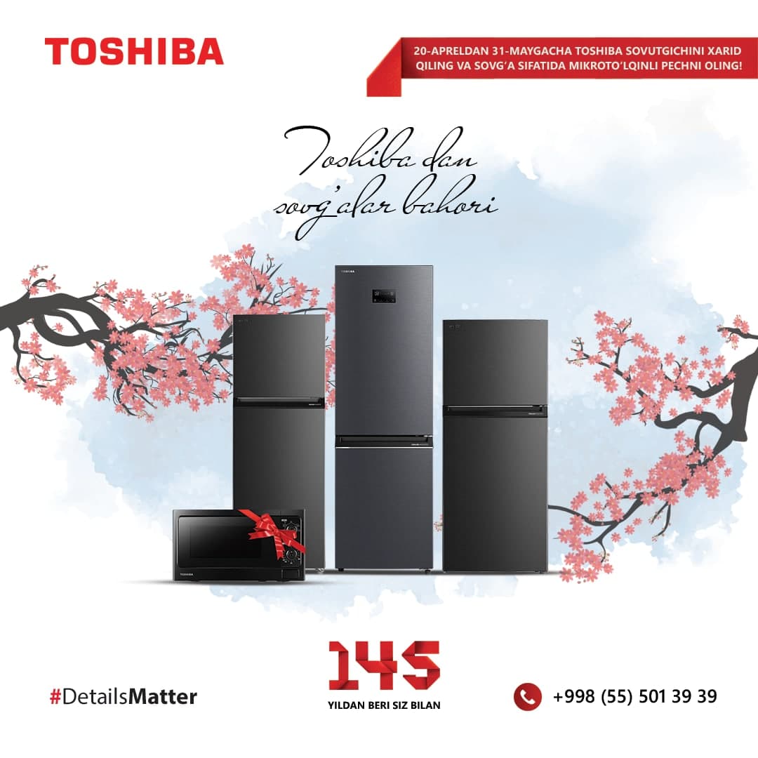 Toshiba’dan sovg‘alar bahori