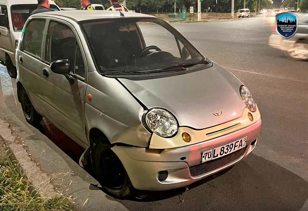 В Ташкенте Matiz выехал на «встречку» и сбил двоих человек