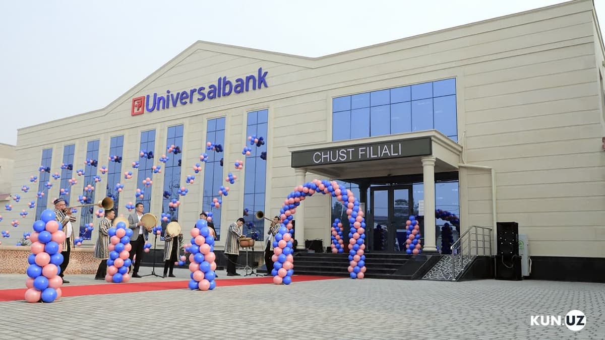 Chust tumanida “Universalbank” filialining yangi binosi ochildi