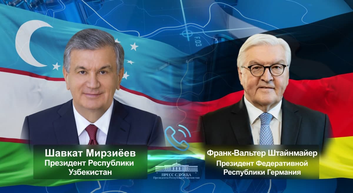 Президенты Узбекистана и Германии провели телефонный разговор