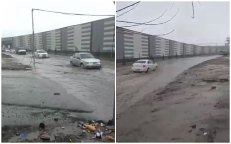 Yog‘ingarchilik sabab Toshkent ko‘chalarini suv bosdi (video)