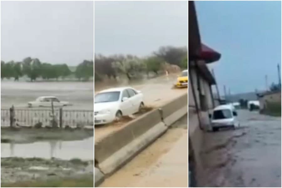 Samarqand va Jizzax viloyatlarida kuchli yomg‘ir sabab kelgan sel xonadonlargacha kirib bordi