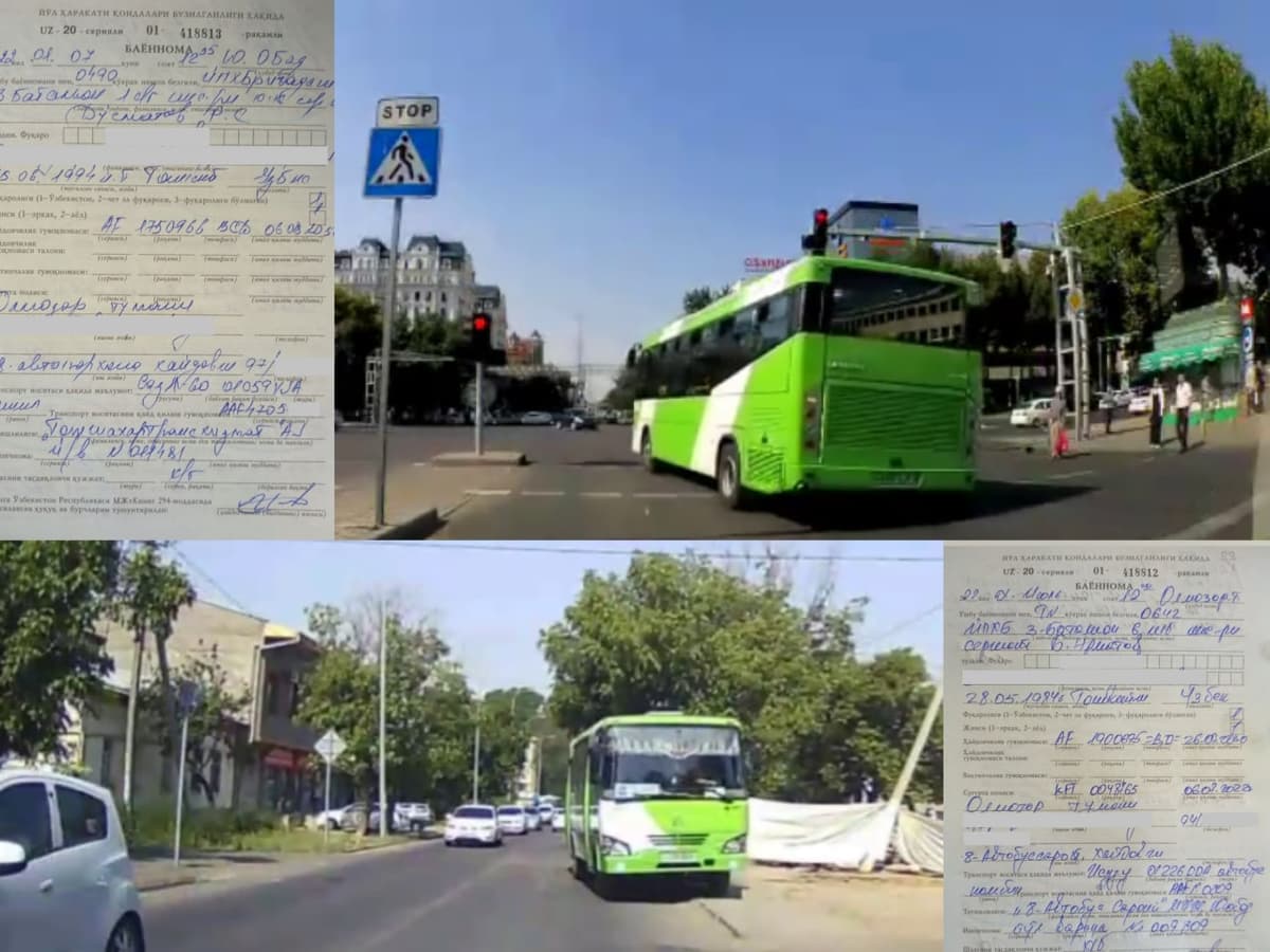 Toshkentda qoidalarni qo‘pol ravishda buzgan avtobus haydovchilariga chora ko‘rildi