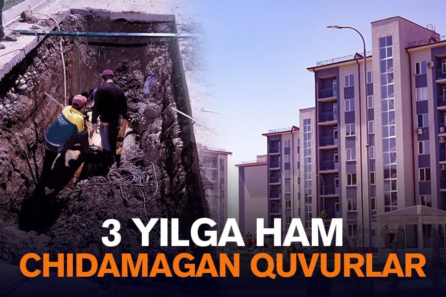 Toshkentdagi yap-yangi mahallaning ahvoli: Choshtepada quvurlarning teshilmagan joyi qoldimi?