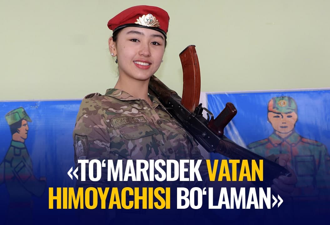 Kalashnikov avtomatini 5 soniyada socha oladigan andijonlik qiz