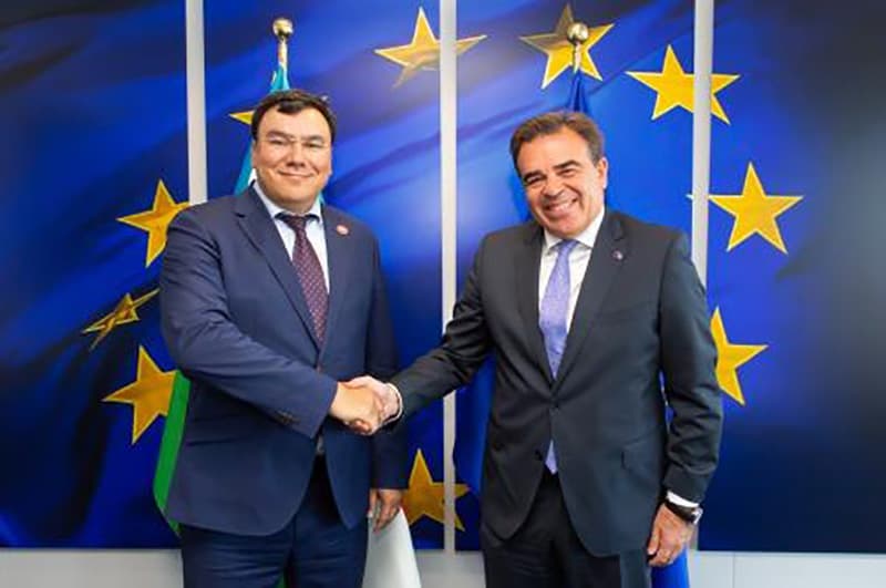 Deputy PM Aziz Abdukhakimov meets in Brussels with EC Vice President Margaritis Schinas