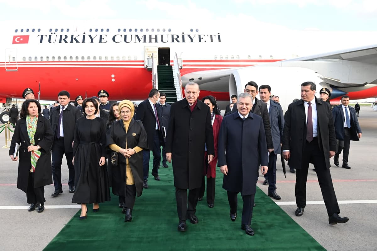 Erdo‘g‘an Toshkentga yetib keldi