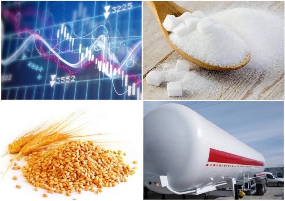 Prices for sugar, grain and liquefied gas fall on the stock exchange