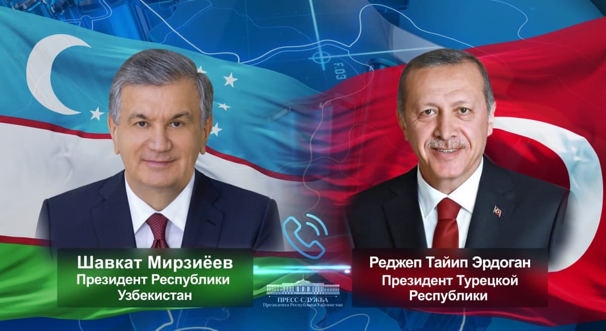 Mirziyoyev, Erdoğan talk over the phone