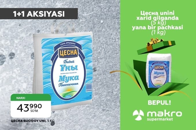 Makro yangi yil arafasida bayram aksiyalari haqida e'lon qiladi!