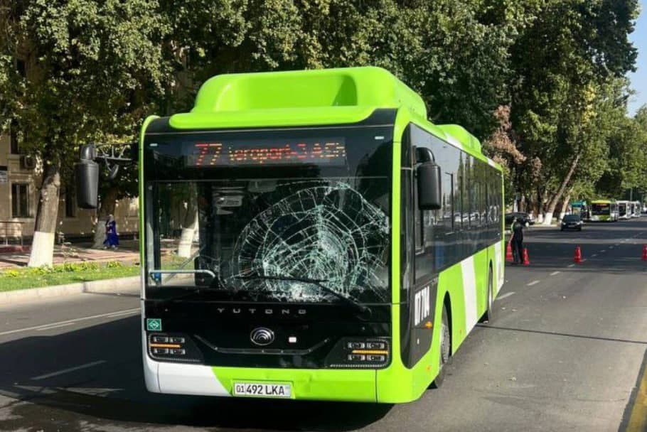 Toshkentda avtobus piyodani urib yubordi