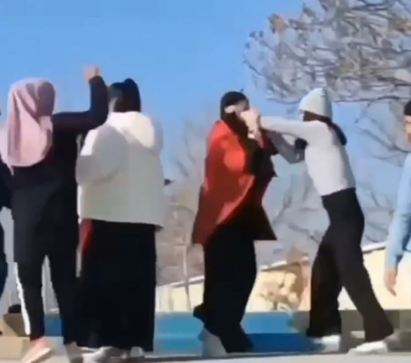 Jizzaxda maktab o‘quvchilari va OTM talabalari bo‘lgan qizlar ommaviy mushtlashdi