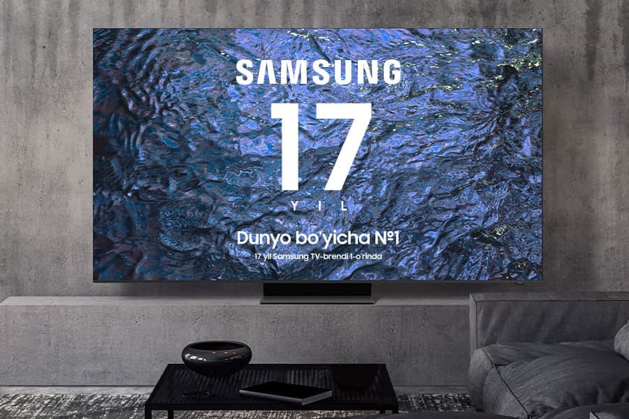 Jahon bozorida 17 yildan beri yetakçi brend deb Samsung tan olindi