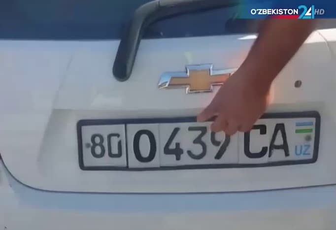 Buxoroda avtomobilning davlat raqami belgilarini yashirgan haydovchi aniqlandi 