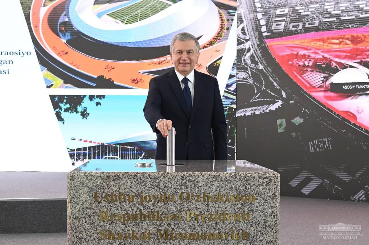 Shavkat Mirziyoyev Toshkentda Olimpiya shaharchasi qurilishini boshlab berdi
