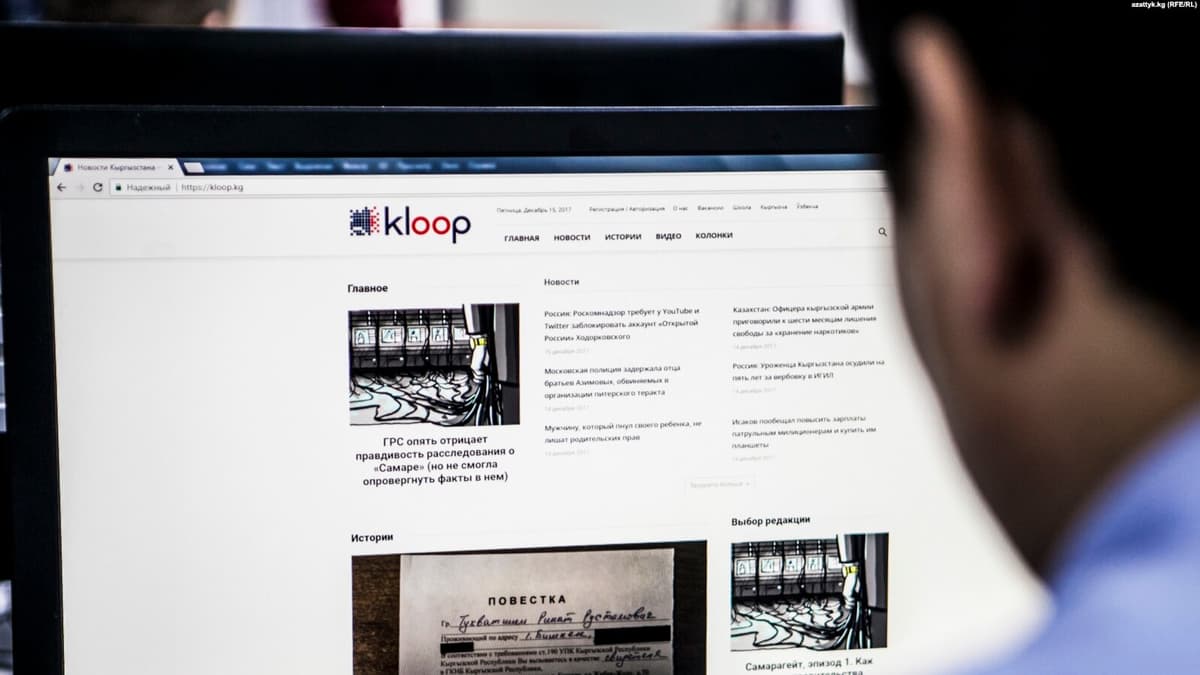 «Chegara bilmas muxbirlar» Bishkekning Kloop nashriga nisbatan choralarini tanqid qildi 