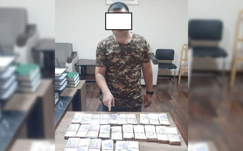 Environmental officer detained in Navoi while accepting bribes for permission to cut down trees