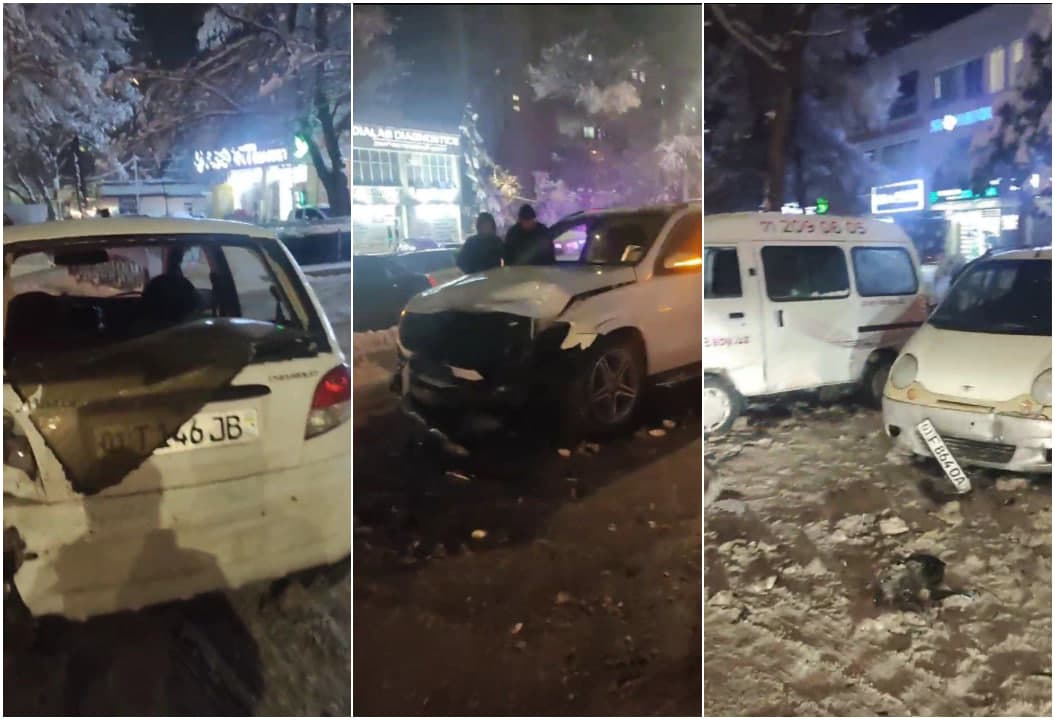 Yunusobodda 17 ta mashina ishtirokida YTH sodir bo‘ldi