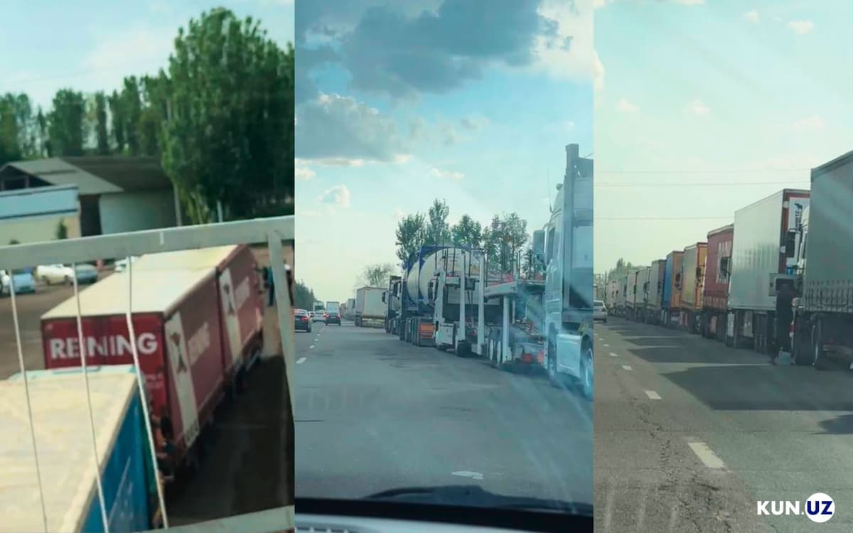 “Yallama” chegara-bojxona postigacha uzundan-uzoq tirbandlik yuzaga keldi
