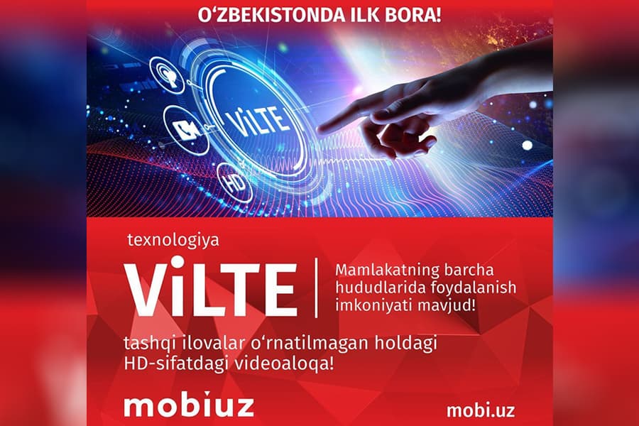 Mobiuz янги ViLTE видеоқўнғироқлар хизматини бутун Ўзбекистонда ишга туширди