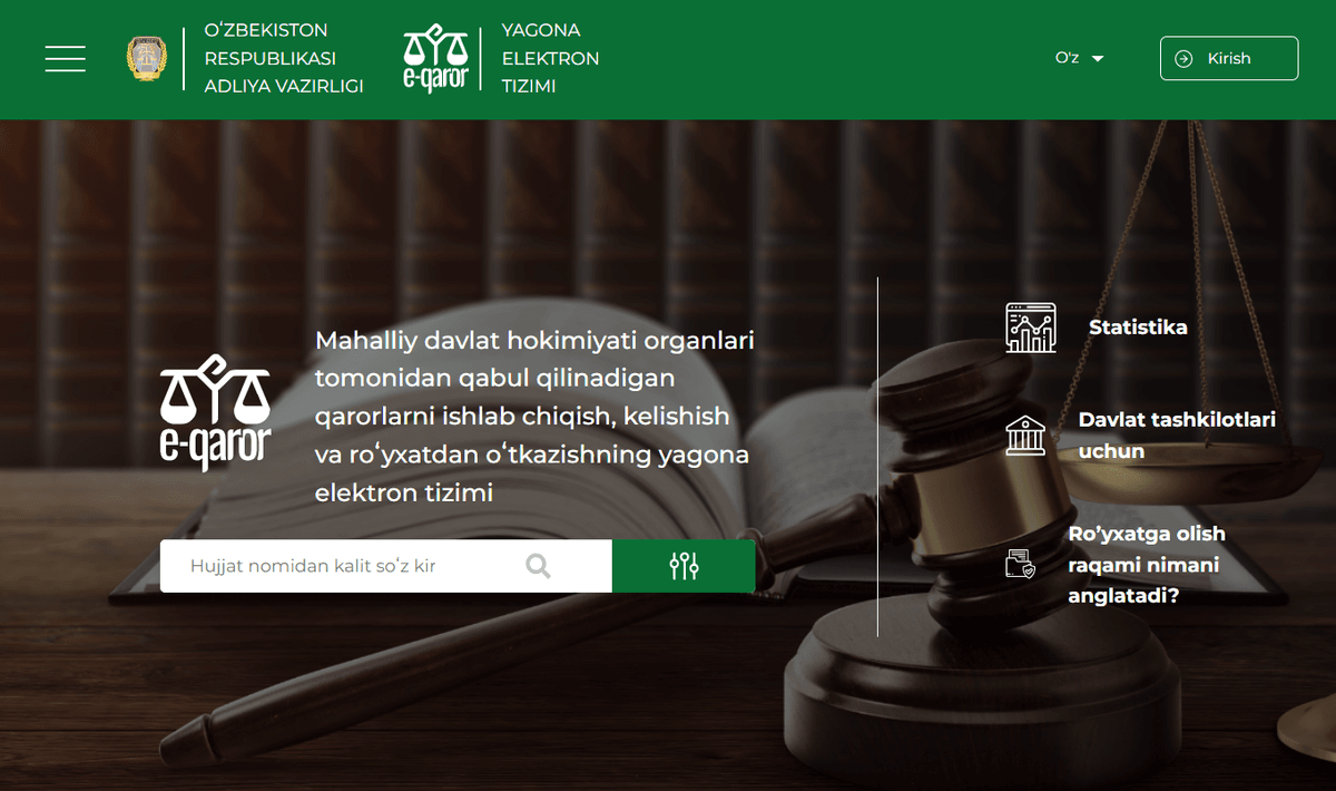 Hokimlar qarorlarini shaxsan o‘zlari imzolashga majbur bo‘ladi: E-qaror'ga Face-ID funksiyasi qo‘shiladi
