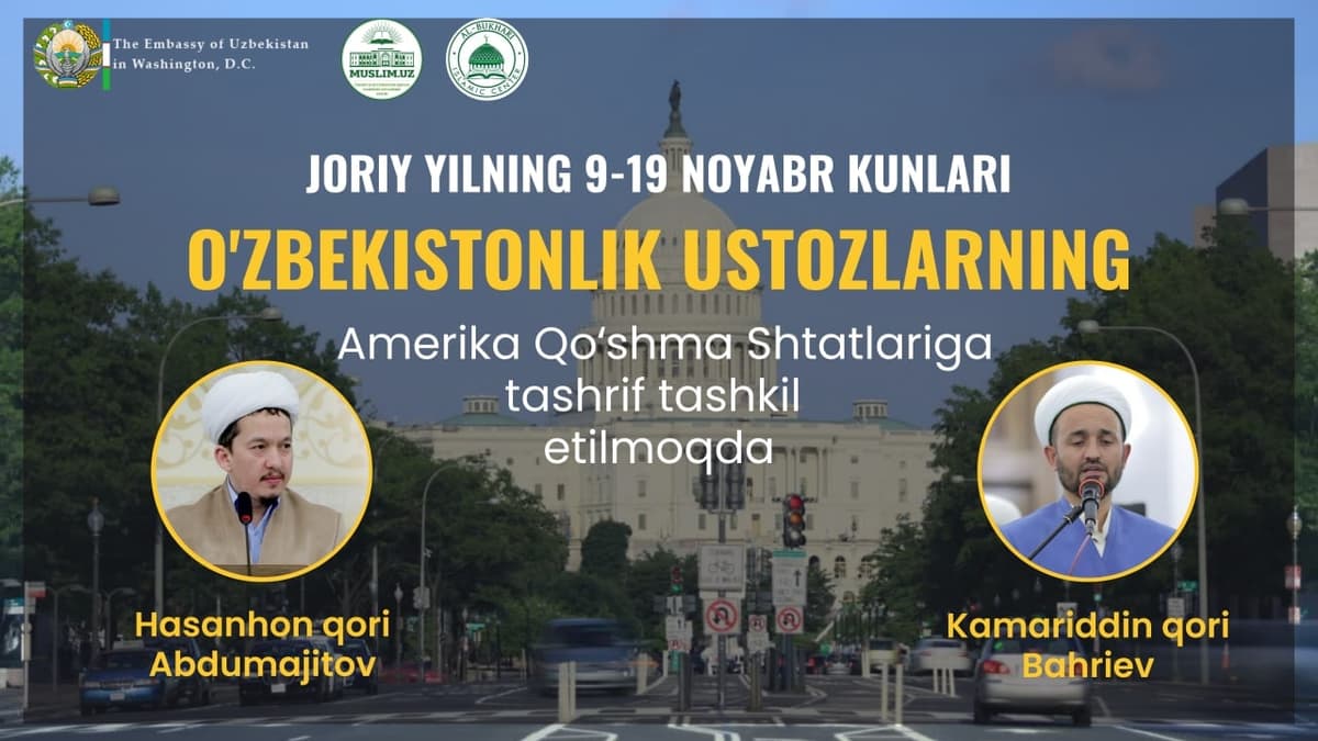 O‘zbekistonlik ulamolar AQShdagi vatandoshlar bilan uchrashadi