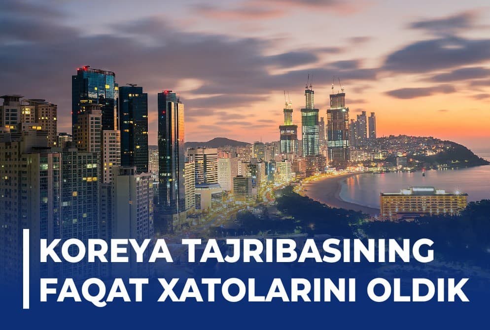 Janubiy Koreyadagi 1997 yilgi inqirozdan O‘zbekiston oladigan darslar