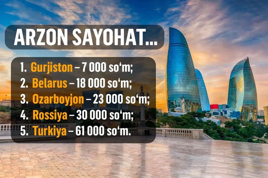  5 ta davlat aeroportidan shahar markazigacha arzon va qulay yetib olish usullari