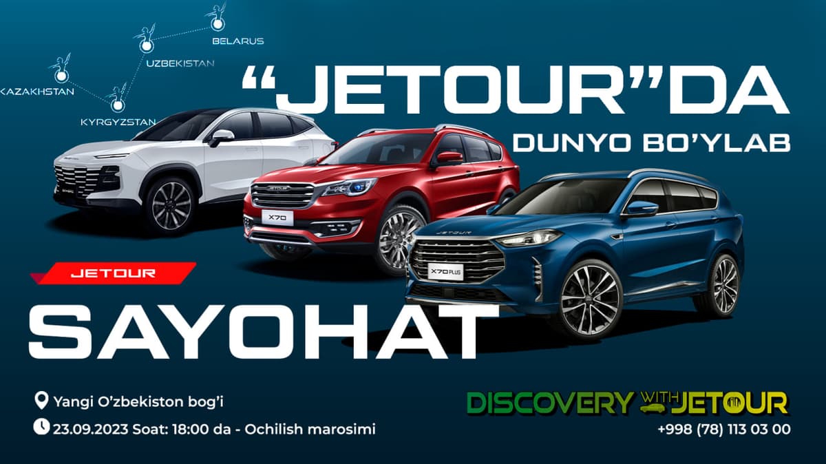 Jetour'да дунё бўйлаб саёҳат