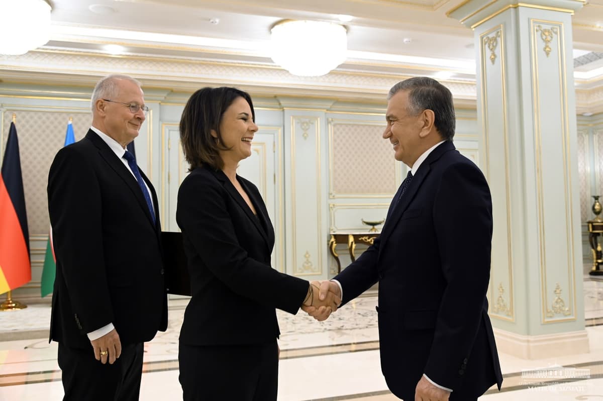 Şavkat Mirziyoyev Annalena Berbokni qabul qildi