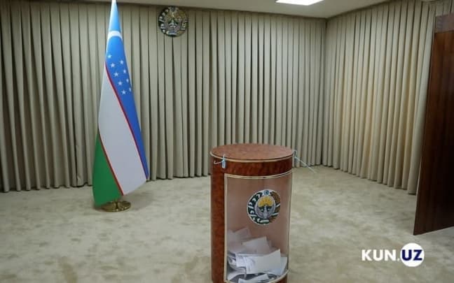 Ўзбекистон президенти сайловида муддатидан олдин овоз бериш жараёни якунланди