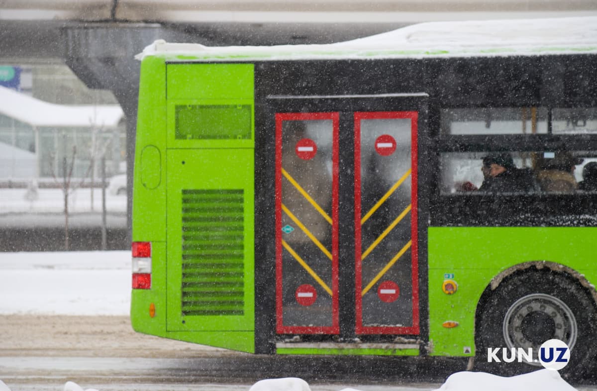 Toshkentda harakatlanuvchi yangi avtobuslarning dvigateli muzlab qolgani aytildi