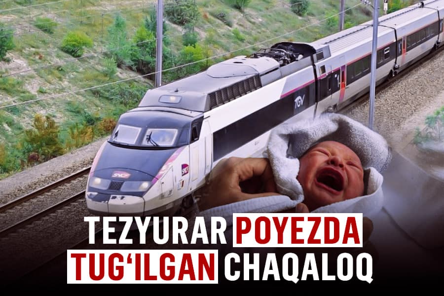 Fransiyada homilador ayol tezyurar poyezdda ko‘zi yoridi