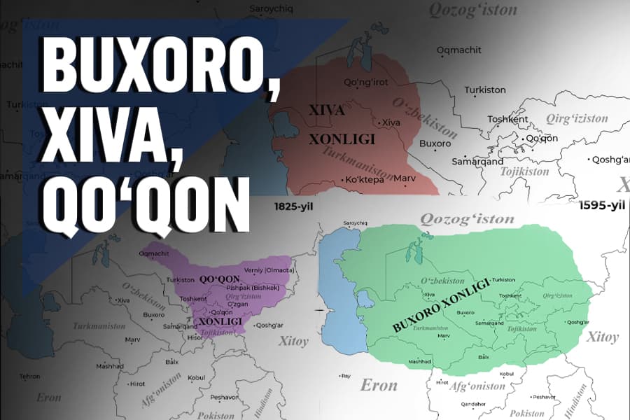 Ташкил топиш, юксалиш ва хотима. Ўзбек хонликлари чегараларининг янги хариталари